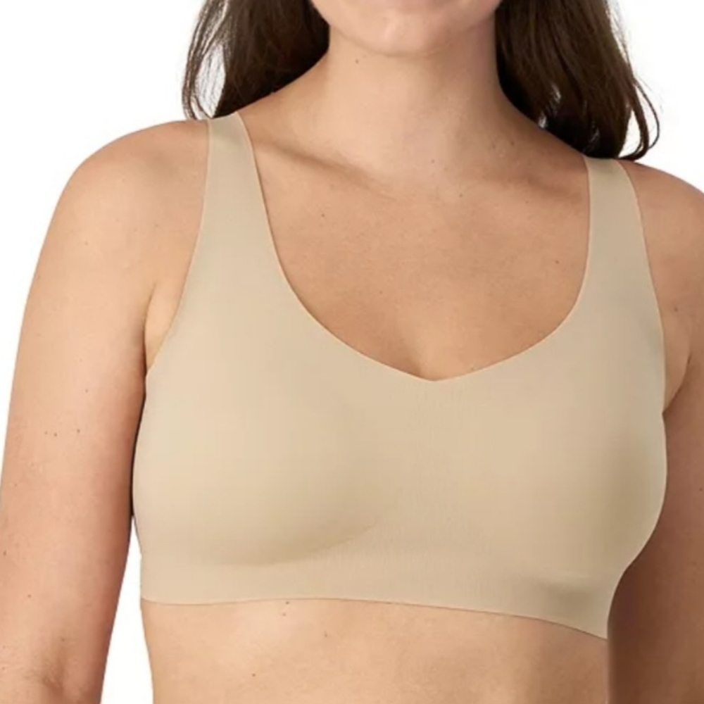 2X BALI Smooth Padded Easylite Tan Pullover Wireless Bra
